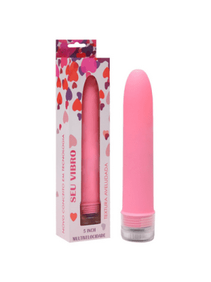 Vibrador Personal 13 cm toque aveludado multivelocidade