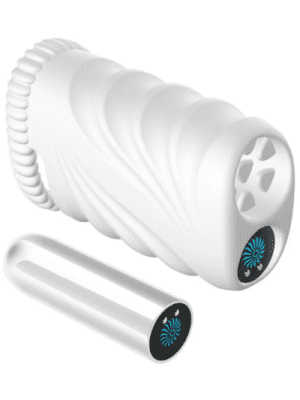 Masturbador masculino com cápsula vibratória 10 vibraçoes recarregável