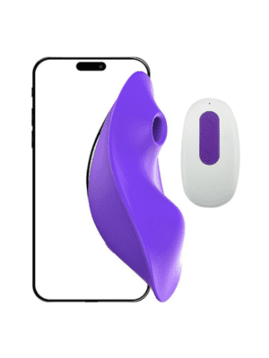 Vibrador de calcinha com pulsação no clitóris controle wireless e via APP à longa distância