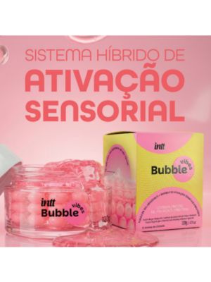 Bubble Vibes 3 em 1: Desliza, Vibra e Aquece com esferas de ativação – Chiclete 120g